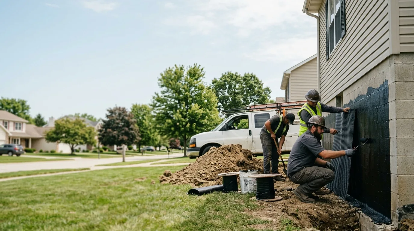 Basement Waterproofing in Farmersville, IL near me